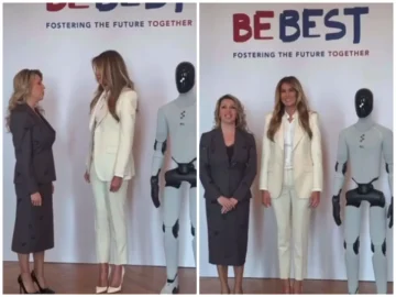 (ВИДЕО) СОПРУГАТА НА ПРЕМИЕРОТ НА ГЛОБАЛЕН САМИТ ВО ВАШИНГТОН: Меланија Трамп објави видео од разговор со Рози Мицкоска