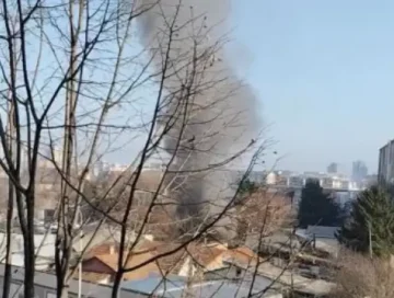 (ВИДЕО) Пожар во близина на Тутунскиот комбинат – брза интервенција на надлежните