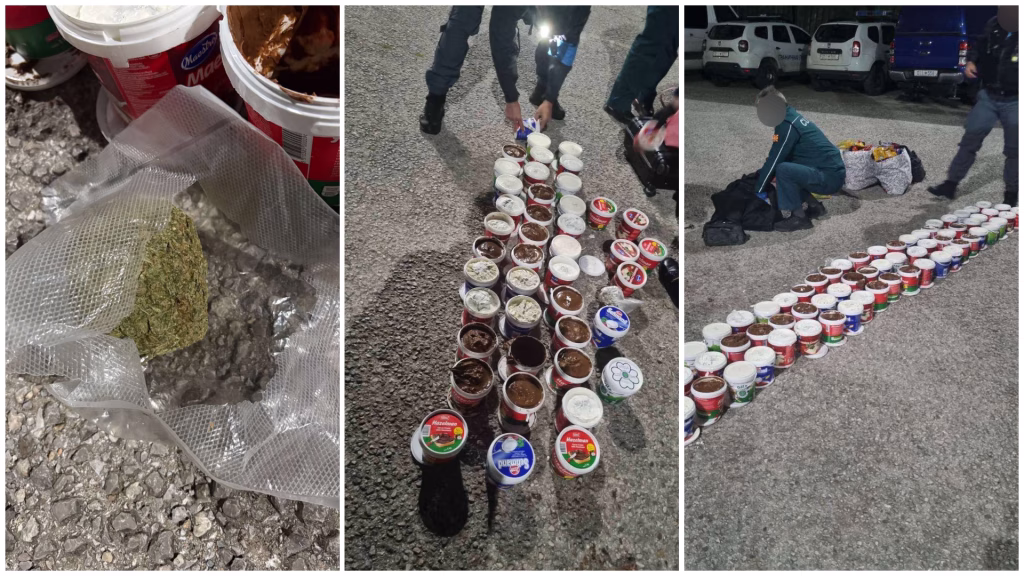 ФОТО Полициска акција на граница: Запленети 66 пакувања марихуана во Стар Дојран
