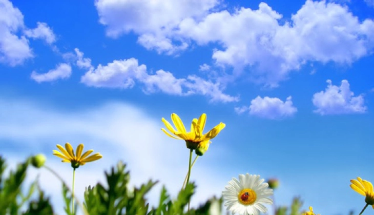 Сончево време со мала до умерена облачност