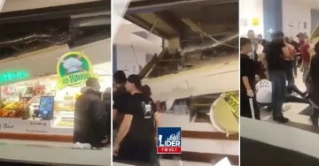 (ВИДЕО) ИНЦИДЕНТ ВО ОМИЛЕНИОТ МОЛ НА МАКЕДОНЦИТЕ: Се урна таванот во „Космос“ во Солун, повредена жена
