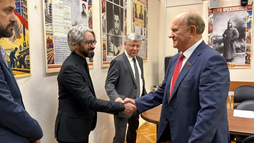 Апасиев на средба со Зјуганов: Левица и КПРФ договорија продлабочување на соработката