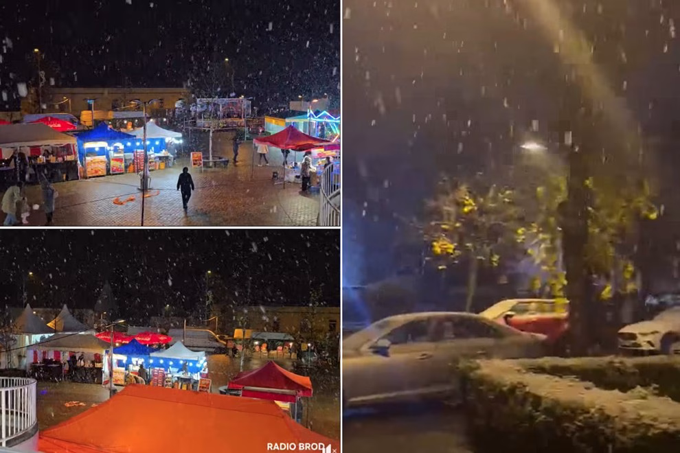 Снег паѓа низ цела Хрватска: „Ако не морате, не одете по пат“