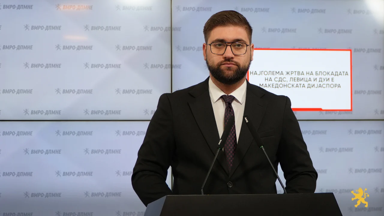 (Видео) Манасиевски: Најголема жртва на блокадата на СДС, Левица и ДУИ е македонската дијаспора