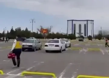 (ВИДЕО) ИРАН НАПАДНА НОВА ДРЖАВА: Беспилотни летала и ракети нападнаа аеродром во Азербејџан