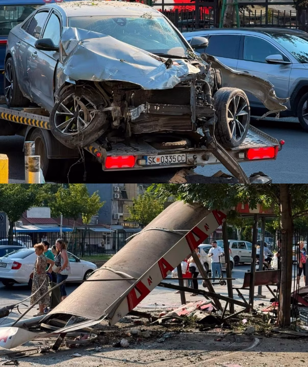 Возило удри во автобуска постојка на Бит ПазарЏ
