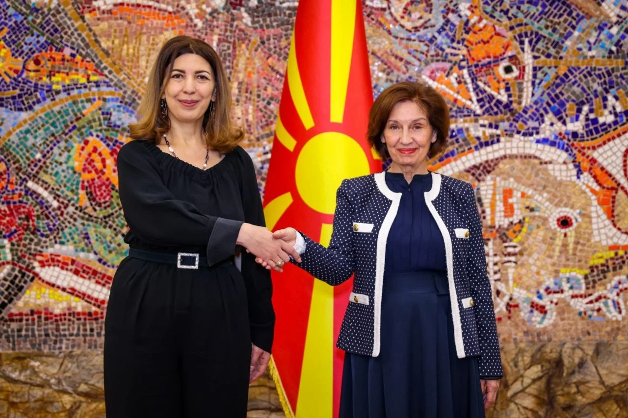 Сиљановска-Давкова ги прими акредитивите на новоименуваната амбасадорка на Ерменија, Цовинар Хамбарџумиан