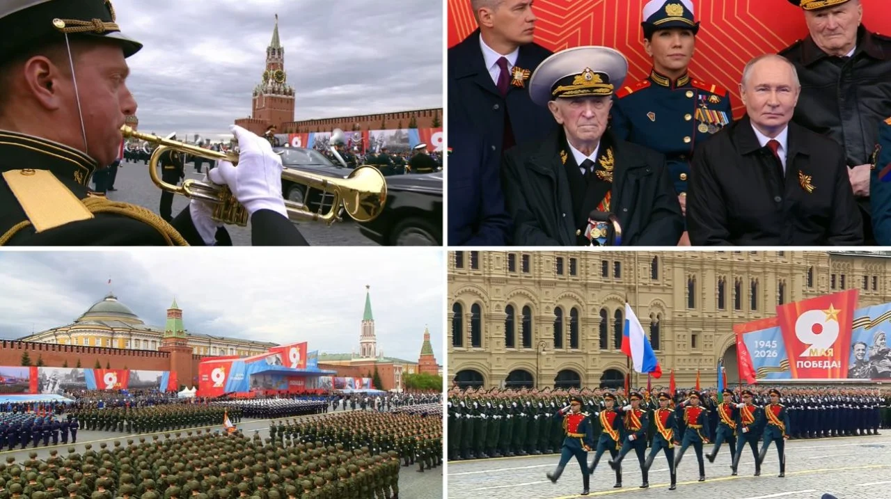 (Видео) Без тенкови на Црвениот плоштад: поинаква Парада на победата во Москва