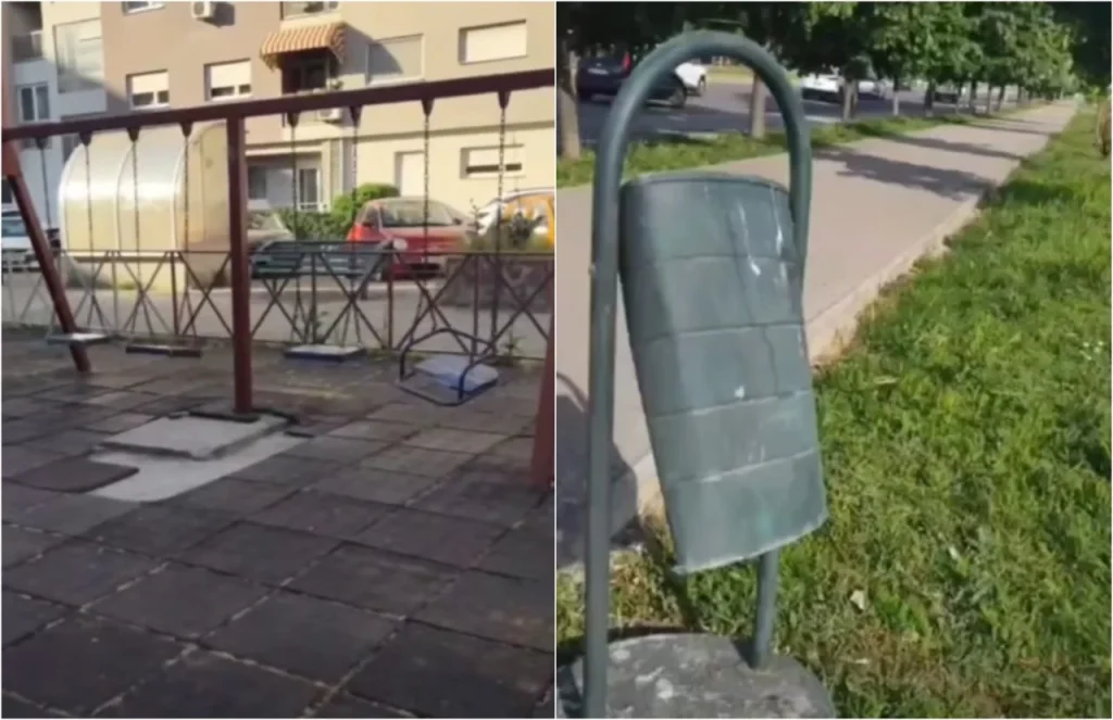 (Видео) Левица Аеродром: Митески плаќа 36 милиони денари за одржување – урбаната опрема во распад