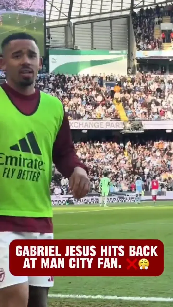 Габи Жесус во препирка со навивач на Сити