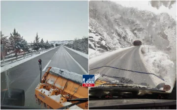 (ФОТО) МИНИСТЕРСТВО ЗА ТРАНСПОРТ: Сите државни патишта се проодни и безбедни за сообраќаj