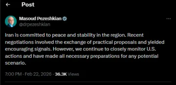 Пазешкијан: Има охрабрувачки сигнали во преговорите со САД