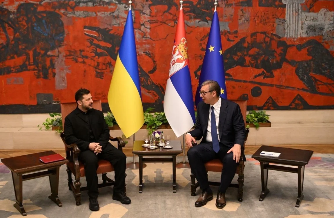 Вучиќ и Зеленски во Белград: Србија го поддржува територијалниот интегритет на Украина