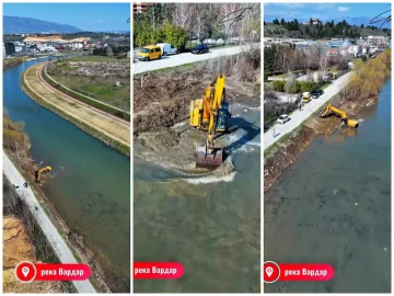 (ВИДЕО) Ѓорѓиевски: Темелно се чисти коритото на Вардар – бисерот на Скопје!