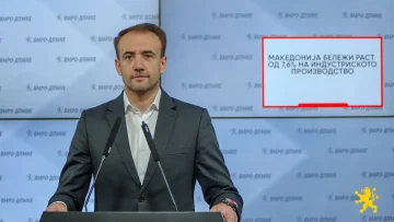 Стојаноски: Македонија бележи раст од 7,6% на индустриското производство