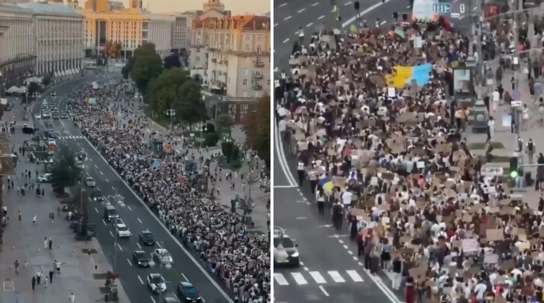 (Видео) Илјадници демонстранти во Киев повторно бараат враќање на Федоров за министер за одбрана