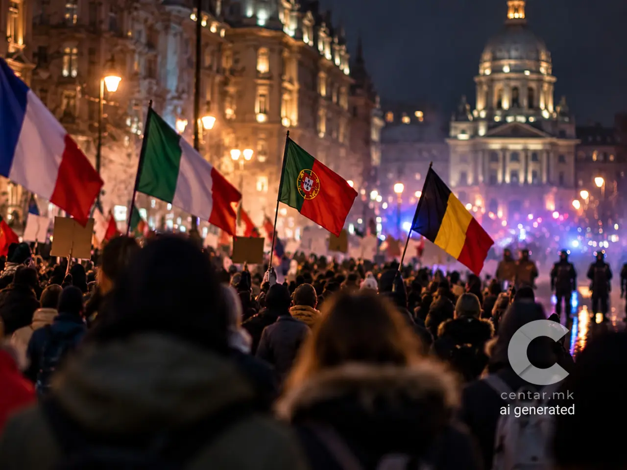 ЕВРОПА НА УЛИЦА: Скапотијата, ниските плати и кризата на доверба изнесоа стотици илјади граѓани на протести