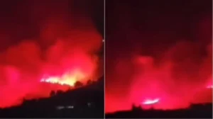 Пожар од големи размери во неколку области на округот  Фиер, опожарени домови, евакуирани најмалку 15 семејства