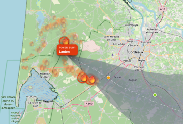 (ВИДЕО) Пожарот во близина на Бордо не престанува, властите ги разгледуваат сите сценарија