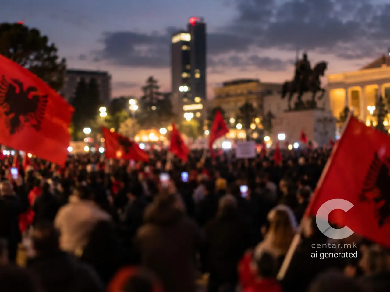 НОВИ СУДИРИ ВО ТИРАНА – 28 повредени на антивладините протести, меѓу нив 19 полицајци