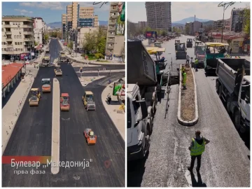 (ВИДЕО) Ѓорѓиевски покажа како изгледа булевар Македонија по завршената прва фаза