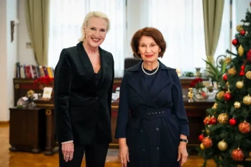 Амбасадорката на САД Агелер на проштална средба кај Сиљановска-Давкова