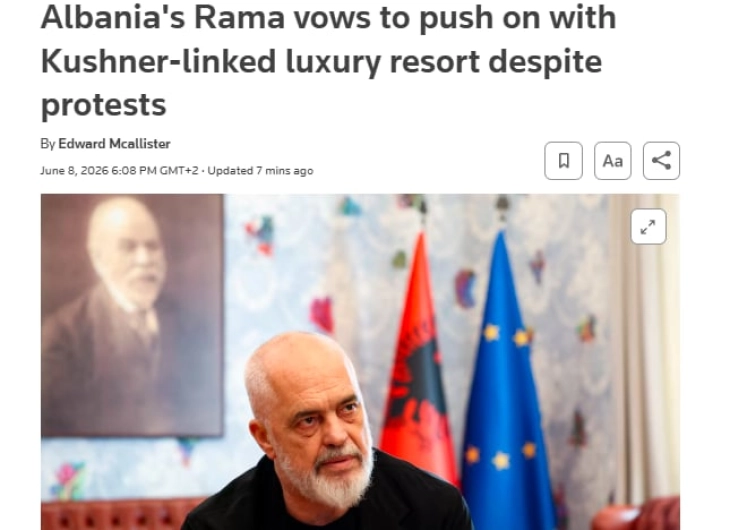 Рама за Ројтерс: Проектот во Зврнец ќе ги воодушеви луѓето, еден дел би можел да се отвори во текот на оваа деценија