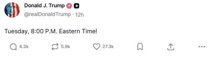 Трамп го одложи ултиматумот до Иран до утревечер во 20 часот