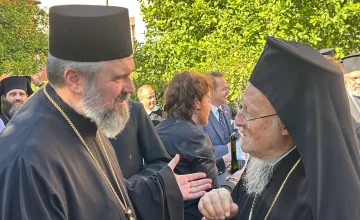 Митрополитот Дебарско-кичевски г. Георгиј во Рим оставри средба со Вселенскиот патријарх Вартоломеј