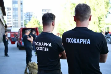 Скопски пожарникари се приклучија во гаснењето на пожарот во Мариово, превентивно ангажирани и припадници на војската