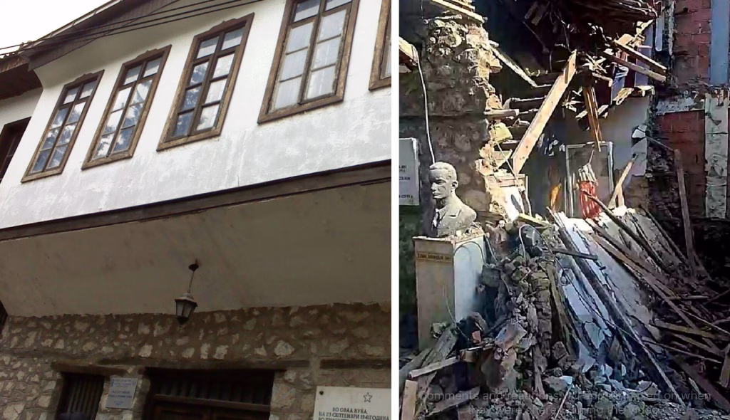 Кривична пријава против пет лица по оштетувањето на куќата – музеј Владо Малески во Струга