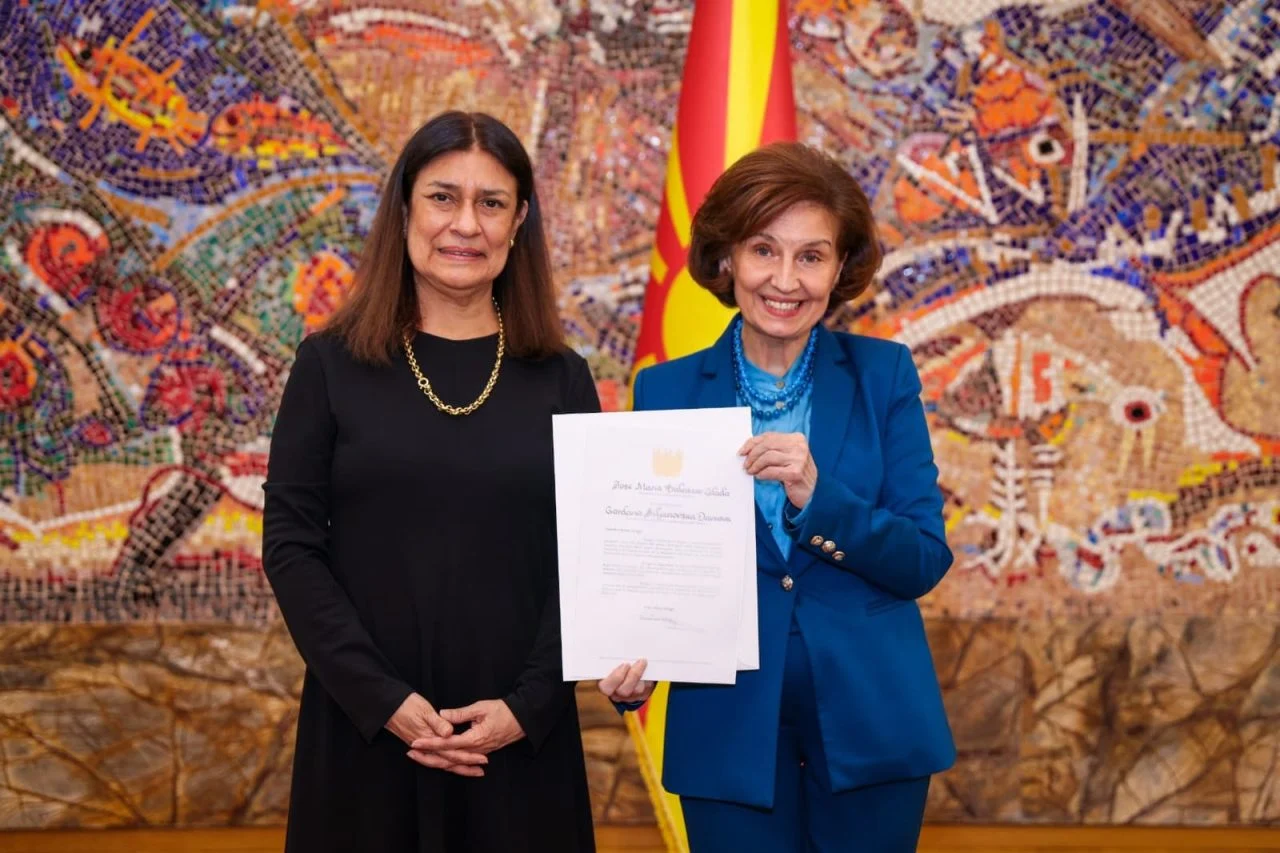 Сиљановска-Давкова ги прими акредитивните писма на новата амбасадорка на Перу