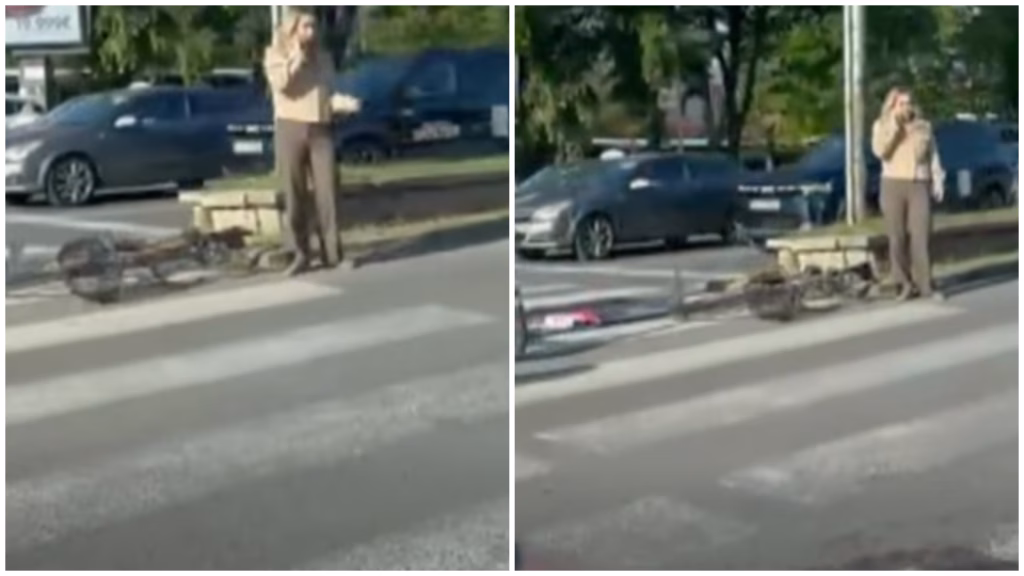 ВИДЕО Велосипедист прегазен утрово помеѓу булеварите „Партизански одреди“ и „Октомвриска револуција“