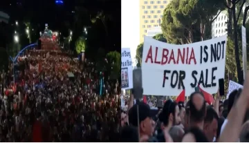 ИЛЈАДНИЦИ АЛБАНЦИ ПОБАРАА ОСТАВКА ОД РАМА: На најмасовниот протест досега не беше поштеден ниту Бериша