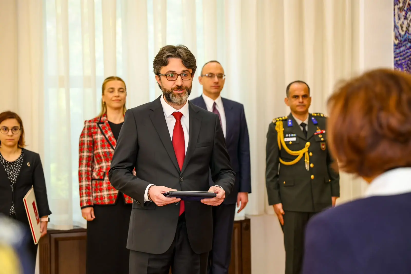 Претседателката Сиљановска-Давкова ги прими акредитивните писма на новоименуваниот амбасадор на Република Турција, Алпер Акташ