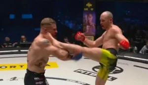 Хрватскиот борец Вртачиќ со спектакуларен висок удар го нокаутира Голе на КСВ 114 (ВИДЕО)