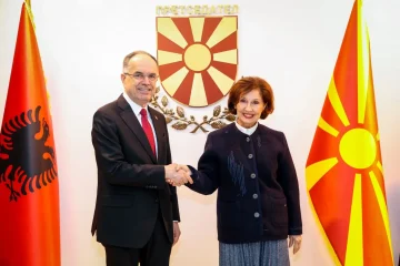 Сиљановска го пречека албанскиот претседател Бегај