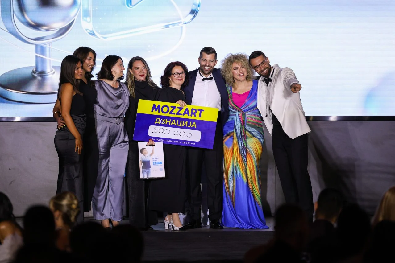 Хуманоста на Mozzart блесна на Lazarov Awards 2026 – донација од 200.000 денари во СОС Детско Село