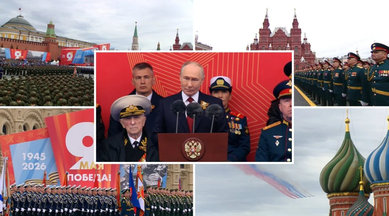 (Фото+видео) Путин вети победа на скромната и строго обезбедувана Парада на победата во Москва