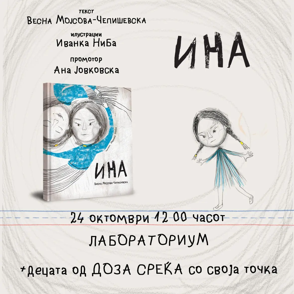 Промоција на „ИНА“ од Весна Мојсова-Чепишевска во сабота