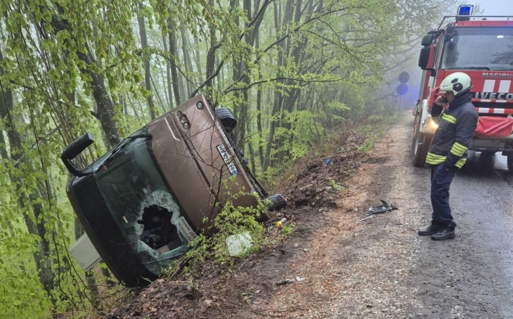 Трагедија кај Мало Трново. Автобус со украински патници се превртел, има загинати и повредени