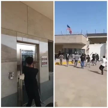 (ВИДЕО) Хаос на улиците во Ирак и Пакистан по смртта на ајатолахот Али Хамнеи, демонстрантите ги уништуваат американските конзулати