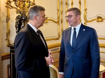 ПЛЕНКОВИЌ ВО ПОСЕТА НА МАКЕДОНИЈА: Мицкоски ќе го пречека хрватскиот премиер во Охрид
