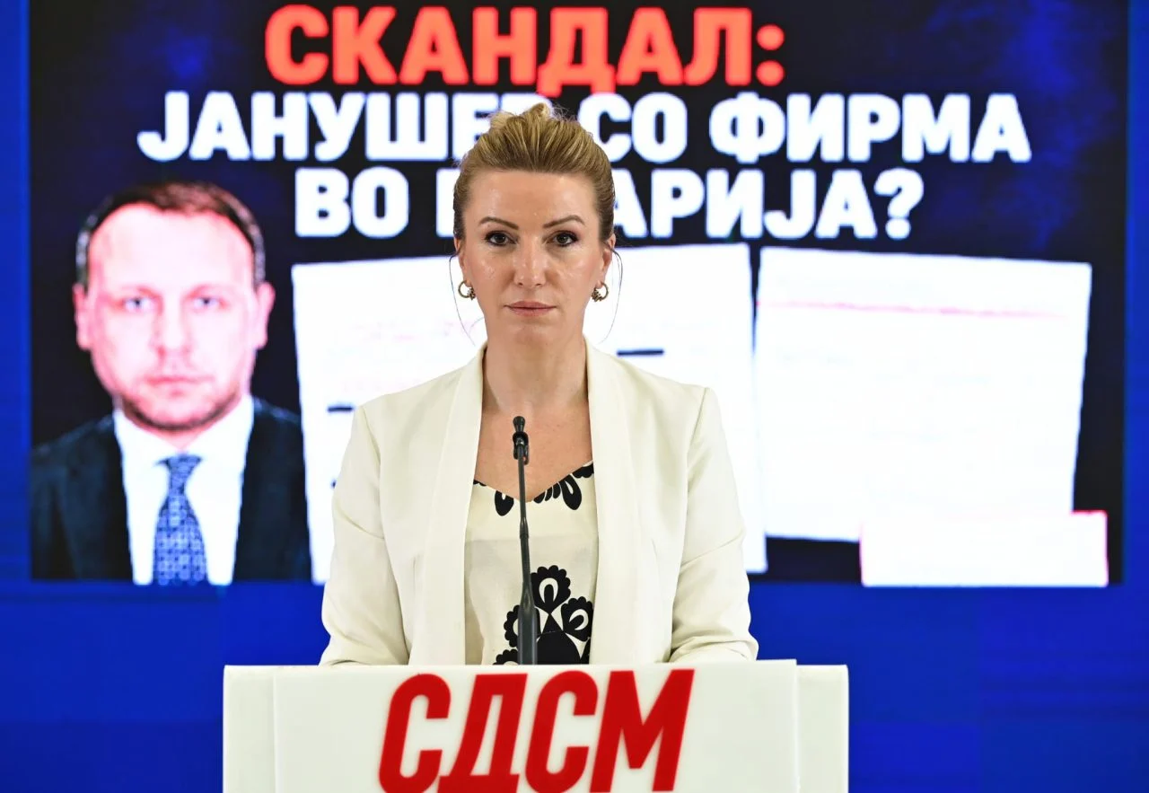 (Видео) Кузеска: Генералниот секретар на Владата, Игор Јанушев, поврзан со бугарска фирма