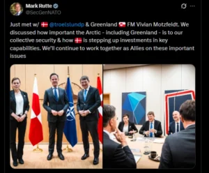 Руте: НАТО ќе продолжи да соработува со Данска и Гренланд за безбедноста на Арктикот