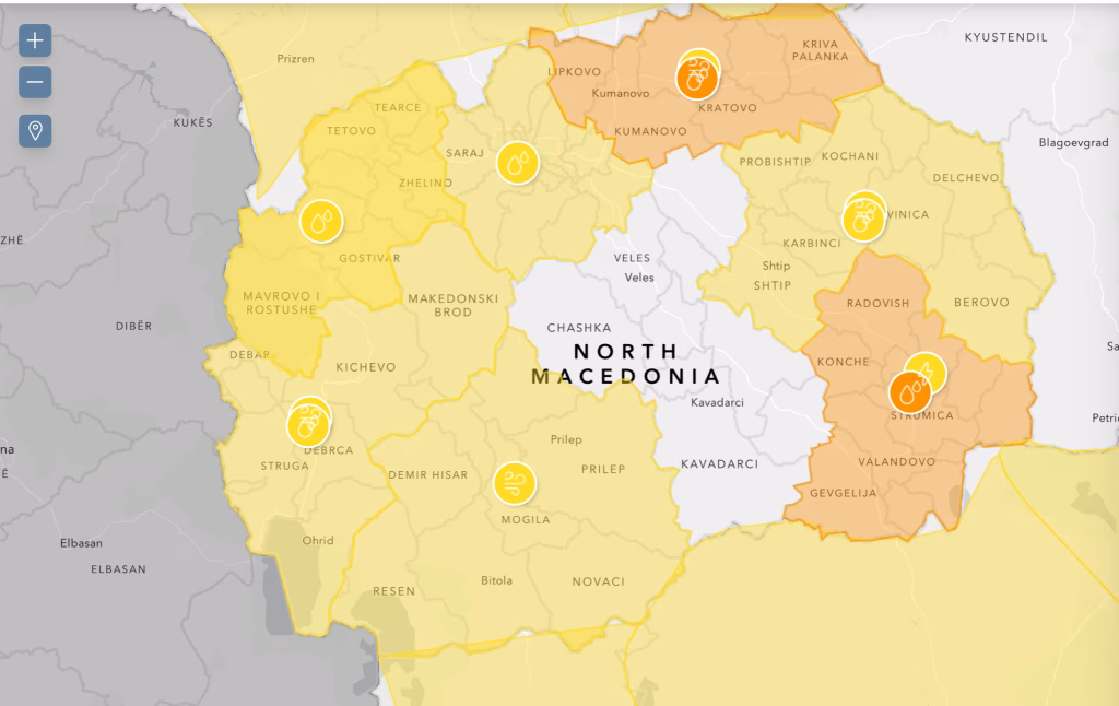 Метео аларм за Македонија: Доаѓаат обилни врнежи и невреме, од недела снег на планините и драстичен пад на температурите