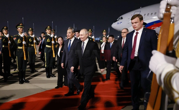 Путин пристигна во државна посета на Кина, клучна тема меѓународните предизвици