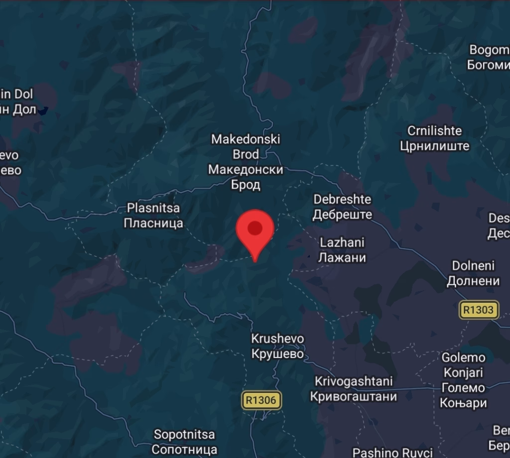 Земјотрес утрово во Македонија, епицентарот меѓу Македонски Брод и Крушево