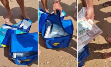 (ВИДЕО) ЛУДНИЦА НА ПЛАЖА ВО СИЦИЛИЈА: Морето исфрли 700.000 евра, кратко траеше радоста на капачите