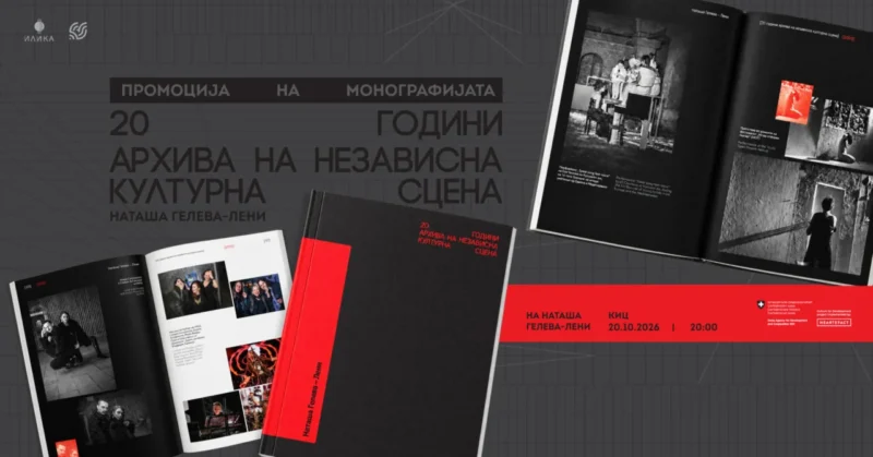 Изложба „20 години архива на независна културна сцена“ од Наташа Гелева-Лени во Скопје